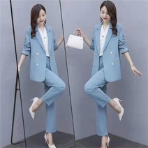 가은무역 TZ081641 봄가을 여성 정장세트 자켓+바지 루즈핏 빅사이즈