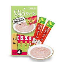 이나바 챠오츄르 14g 4개입 x 10봉지, SC-79 닭가슴살+오징어 x 10봉지