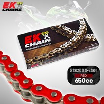 가와사키 닌자400 ABS 전년식 X링 650cc급 EK체인 쿼드라 체인 레드 520SRX2-120L