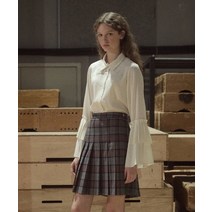 락피쉬 웨더웨어 RFH CLASSIC CHECK PLEATS SKIRT - GREY