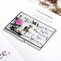 박씨상방 외국인선물 나전칠기 자개 명함케이스M 명함집, 1개, 담화나비