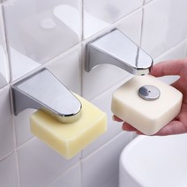 욕실용 원터치 비누 자석거치대 홀더 심플 인테리어 화장실 마그네틱 비누곽 케이스, 자석비누홀더