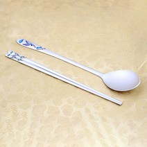 박씨상방 [박씨상방] 명품 특칠보 은수저 99% 112.5g, 선택완료, 원형완자 파랑 301