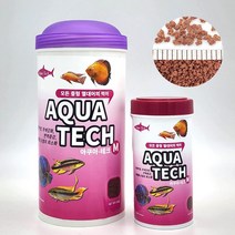 아쿠아테크 M 90g 8cm 내외의 어종 디스커스 바브 구라미 열대어 사료 먹이, 95g