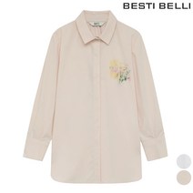 플라워 프린트 카라 블라우스 (BCBAB2404)