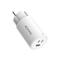 노트킹 65W GaN USB-C타입 PD PPS 접지 3포트 멀티 질화 갈륨 어댑터 초고속 충전기, NK-65GAN3