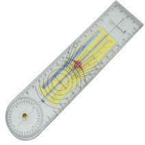 각도자 360 Professional Goniometer Ruler 모션 테스터 통증 스케일 눈금자 의료 각도기, 한개옵션0