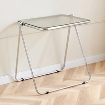 아크릴테이블 간이테이블 접이식 보조 커피 1인 테이블, 테이블 타입04