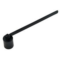 GHSHOP 캔들 스너퍼 벨 모양의 소화기 19.3cm 긴 손잡이가있는 솔리드 스테인레스 스틸 캔들 소화기 화재 심지를, 블랙