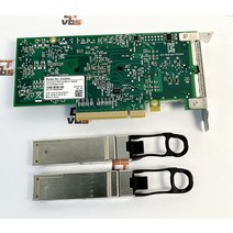 네트워크 커넥터 광섬유 UPC Mellanox MCX354A-FCBT CX354A ConnectX-3 VPI 40/56GbE 듀얼 포트 QSFP 어댑, 한개옵션0