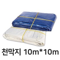 일반 천막지 10m x 10m 청색 백색 75g 공사 현장 자재 덮개 바닥 방수포 호로 갑바 캠핑 커버 깔개 보양