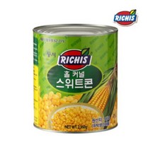 동서 리치스 홀 커넬 스위트 콘 통조림, 2.95kg, 2개