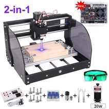 목공 선반 기계 CNC 밀링머신 20w cnc 3018 pro max laser 조각사, 20w 레이저, 3018p-m 오프라인