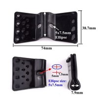 노루망 1 8m 지지대 고라니망 동물방지망 경계망 1.2미터 텃밭 그물망 울타리 1, 검은색, 100개