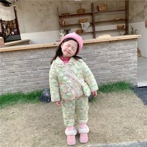 아동 유아 주니어 깔깔이 상하복 여아 깔깔이세트 겨울 상하 바지세트 누빔자켓 투피스 깔깔이 공주 스키복 썰매복 등원룩 보온 따뜻한