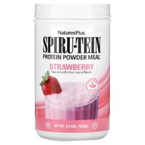 이지몰 NaturesPlus (네이처스플러스) Spiru-tein 단백질 분말 식사 초콜릿 476g(1.05lbs) No.94413, 544.31 g, 딸기