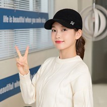 보슈 여성 여자 방한 모자 겨울 가을 털모자 골프 운동 썬캡 C4-6