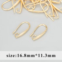 주얼리DIY세트 주얼리메이커 고급케이스 GUFEATHER MB65 보석 액세서리 후크 니켈 free18k 금 로듐 도금 구리 charmsdiy 귀걸이 만들기 50 개/몫