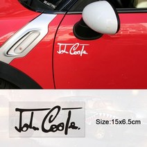 자동차휠 미니 쿠퍼 스티커 JCW f56 R55 R56 R60 R61 F54 F55 F56 F60 Countryman Accessories decoration, 15 N 6.5cm_Black