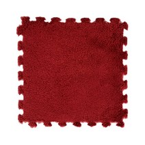 센스팟 EVA 벨벳 퍼즐 조립매트 퍼즐매트, 와인, 10개