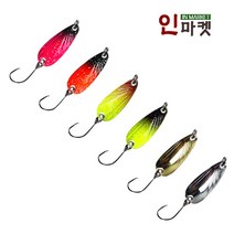 MS 송어스푼(줄무늬)2.5g 송어 산천어 축제 얼음 낚시, MS송어스푼 줄은색