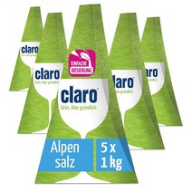 Claro 클라로 식기세척기 정제 소금 Eco Dishwasher Salt 1kg 5개