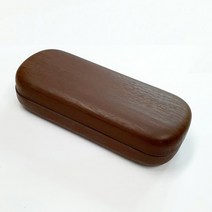 나무결 안경집 안경케이스 선글라스 수납 돋보기 보관함 우드 무지 갈색 1P