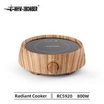 티팟세트 티포트 티주전자 유리포트 MHW 3BOMBER 전기 차 커피 스토브 W 안티 슬립베이스 조절 온도 크리스탈 패널 홈 주방 액세서리, Electric Stove