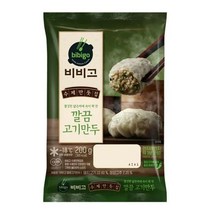 CJ더마켓 만두 냉동 식품 간편 탑티어 비비고 깔끔고기만두 김치 고기 야채 군만두 200G, 6개