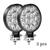Led 라이트 바 27W 42w 48W 16barra 광장 스포트 Offroad LED 작업 빛 12V 24V 자동차 트럭 4X4 4WD SUV ATV, 2pcs 42w spot|CN