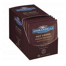 기라델리 프리미엄 핫초코 코코아 15입 1박스 Ghirardelli Premium Hot Cocoa Envelopes Double Chocolate 1.5-Ounce (Pack of 15), 1세트
