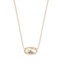 Kendra Scott 켄드라 스콧 엘리사 목걸이 로즈 골드 다이크로익 유리