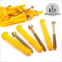 타격 앙카 콘크리트 앵커 칼블럭 칼브록 칼브럭 벽돌 타일 욕실 중공 목재 피스 나사 화스너 못 석고 보드 동공 양날 벽걸이 TV 코브라 HSP 볼트 셋트 선반 가구 직결 싱크대, 콘크리트앙카+피스, 2. 8mm x 80mm - 5세트