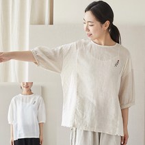 생활한복 개량한복 절복 법복 천연염색 보헤미안 레이스 열매 린넨 마 블라우스