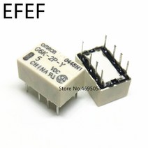 전기릴레이 10 개/몫 오리지널 오므론 릴레이 G6K-2P-Y-3V/5V/12/24DC 3VDC 12VDC 1A 8Pin, 02 G6K-2P-Y-5V