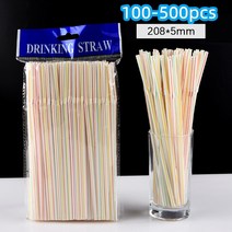 프로포즈 촛불이벤트용품100-500pc 일회용 팔꿈치 플라스틱 빨 대 주방 바 파티 Alike Supplie 스트, 01 100pcs