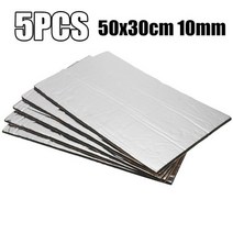 자동차 방음재 차량용 신슐레이터 흡음재 방음 폼 코튼 소재 30x50cm 5mm 12 개 소음 방지 스폰지 홈 데드닝 단열 패드, 5pcs 50x30cm 10mm, CHINA