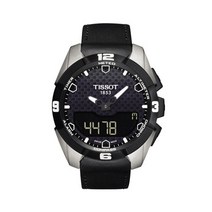 TISSOT 티쏘 남성 가죽 시계 티터치 솔라 T091.420.46.051.00