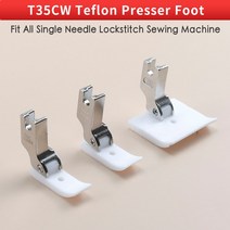 미싱기 호환용품 T35CW 산업용 잠금 장치 재봉틀 액세서리 용 플라스틱 노루발 JUKI BROTHER Pressure Feet, 04 T35CW 20mm