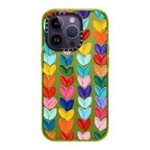 CASETiFY Impact 아이폰 14 프로 케이스 [4X 군용 등급 낙하 테스트 / 2.5m(8피트) 보호] - 와일드 스킬 플라워 키위, iPhone 14 Pro