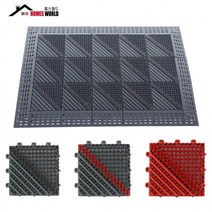 홈스월드 퍼즐 현관매트 솔매트 조립식 발판 업소용 바닥 대형 출입구, Type 01.그레이 그레이 다이아