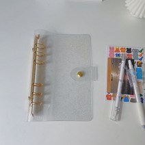다이어리 속지 6공바인더 속지 A6 황금 윤기 블링 바인더 노트 커버 일기 의제 플래너 종이 커버 학교 문구 219, 반짝이는 금, a5