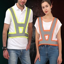 경량 간편한휴대 높은가시성 안전반사조끼 / 발광 작업쪼끼 형광조끼 조끼유니폼 공사, 형광