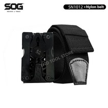 공구 SOG-SN1001/SN1011 멀티 툴 접이식 나이프 플라이어 전술 나일론 벨트 야외 생존 자기 방어 하이킹 캠핑 장비 EDC, [07] SN1001 Belt Set