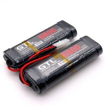 RC 자동차 트럭 손수레 선실 니켈 수소 전지 회색 슈퍼 전원에 사용되는 새로운 7.2V 배터리 6800mah 니켈 수소 전지 세트, 1개