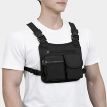 베픽스 초경량 수납 많은 오토바이 조끼, 블랙