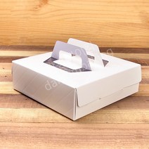 달곰베이킹 타르트상자 손잡이화이트 50개(사이즈선택), 50개, 2호
