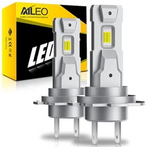 AILEO H7 LED 헤드라이트 전구 2023 업그레이드 400% 밝은 50W 12000LM 6500K 쿨 화이트 슈퍼 브라이트 1:1 미니 사이즈 플러그 앤 플레이 2팩