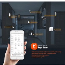 Tuya-스마트 지그비 물 센서 누출 감지기 홍수 경보 허브와 작동, 한개옵션0