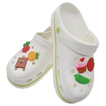 지비츠 크록스 호환 파츠 푸드 과일 음식 장식 슈즈, 18